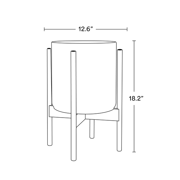 The Ten - Ceramic Cylinder with Stand