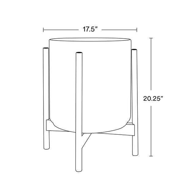 The Fourteen - Ceramic Cylinder with Stand