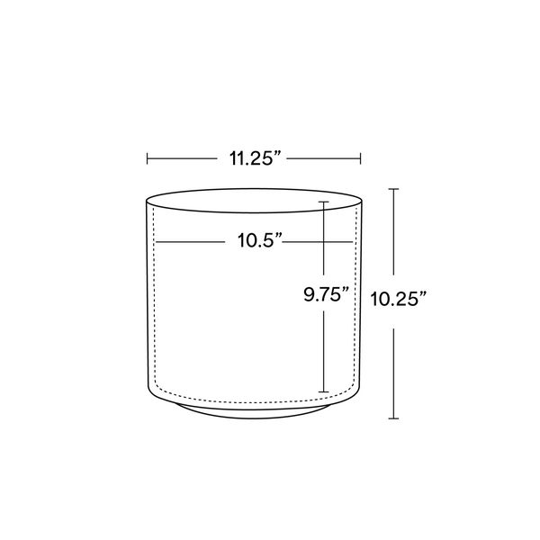 Solid Goods 10 Inch Ceramic Cylinder Planter