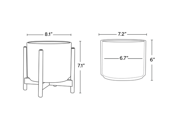 The Six - Ceramic Cylinder with Stand